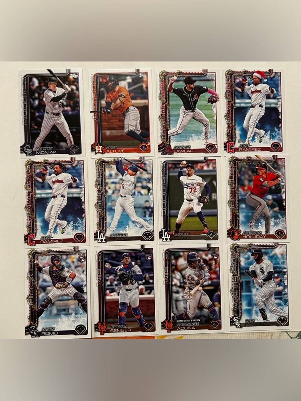 Lot 7 MLB baseball Rookie & more Cards bulk